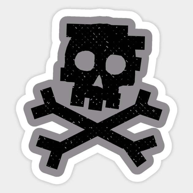 Punk Skull Design Sticker by lkn